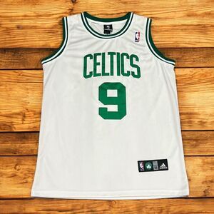 RARE Adidas Authentic NBA Boston Celtics Rajon Rondo #9 Jersey Mens 52 (XL) Sewn